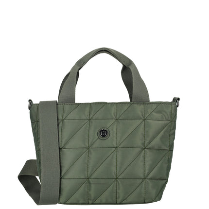 Josephine 2 Handle Quilted Nylon Grab Handbag