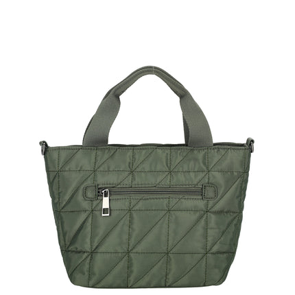 Josephine 2 Handle Quilted Nylon Grab Handbag
