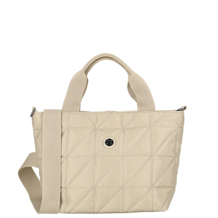 Josephine 2 Handle Quilted Nylon Grab Handbag