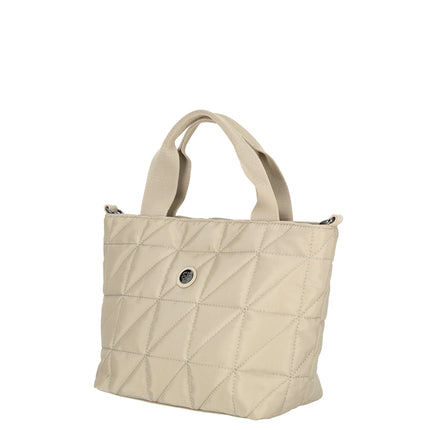 Josephine 2 Handle Quilted Nylon Grab Handbag