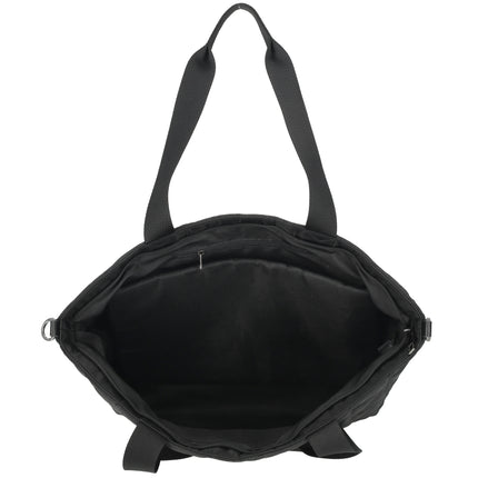 Josephine 2 Handle Quilted Nylon Shopper with 17" Laptop compartment