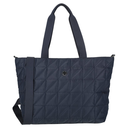 Josephine 2 Handle Quilted Nylon Shopper with 17" Laptop compartment
