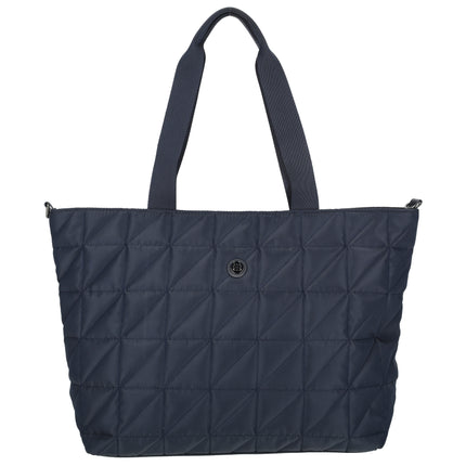 Josephine 2 Handle Quilted Nylon Shopper with 17" Laptop compartment