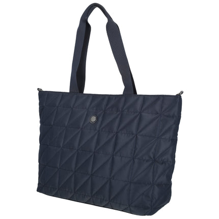 Josephine 2 Handle Quilted Nylon Shopper with 17" Laptop compartment