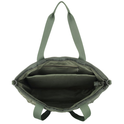 Josephine 2 Handle Quilted Nylon Shopper with 17" Laptop compartment