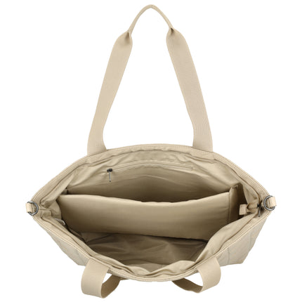 Josephine 2 Handle Quilted Nylon Shopper with 17" Laptop compartment