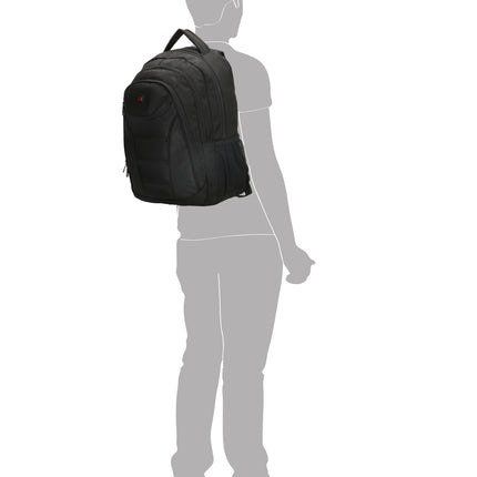 Cornell Nylon/Polyester Business Backpack with Compartment for Laptop upto 17"