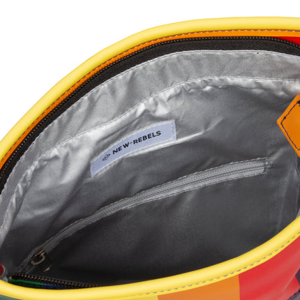 Rainbow PU Rolltop Tablet Backpack Mini