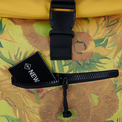 Sunflower PU Rolltop Laptop (15.6") Backpack