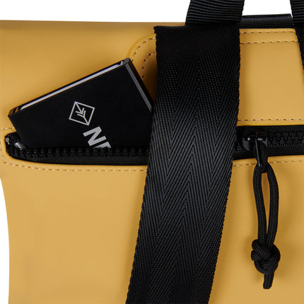 Sunflower PU Rolltop Tablet Backpack Mini