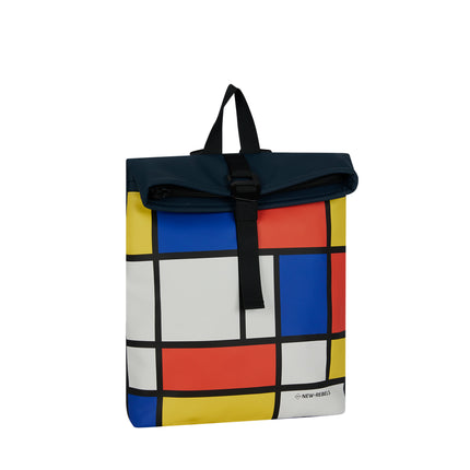 Mondriaan PU Rolltop Tablet Backpack Mini