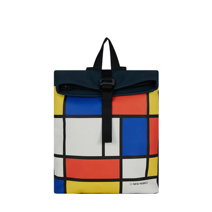 Mondriaan PU Rolltop Tablet Backpack Mini