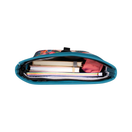Flowerhead PU Rolltop Tablet Backpack Mini