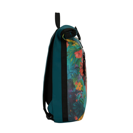 Flowerhead PU Rolltop Laptop (15.6") Backpack