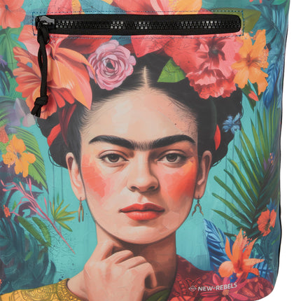 Flowerhead PU Rolltop Laptop (15.6") Backpack