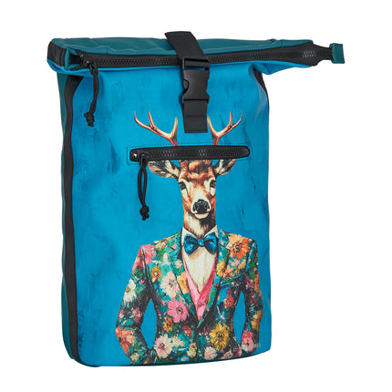 Dressed Deer PU Rolltop Laptop (15.6") Backpack