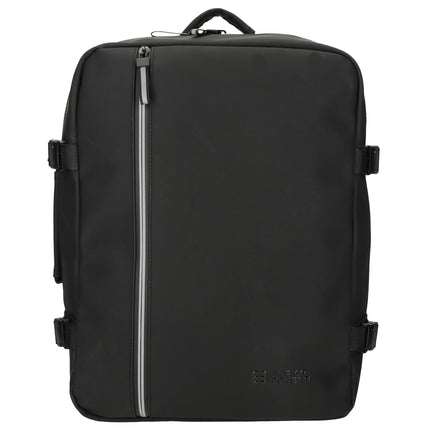 Bergen Faux Leather Water-repellant Rucksack with 17" Laptop Compartment Underseat Bag