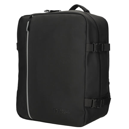Bergen Faux Leather Water-repellant Rucksack with 17" Laptop Compartment Underseat Bag