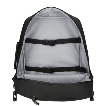 Bergen Faux Leather Water-repellant Rucksack with 17" Laptop Compartment Underseat Bag