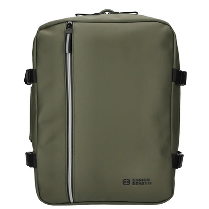Bergen Faux Leather Water-repellant Rucksack with 17" Laptop Compartment Underseat Bag