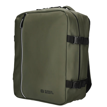 Bergen Faux Leather Water-repellant Rucksack with 17" Laptop Compartment Underseat Bag