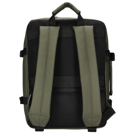 Bergen Faux Leather Water-repellant Rucksack with 17" Laptop Compartment Underseat Bag