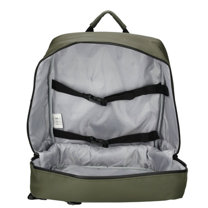 Bergen Faux Leather Water-repellant Rucksack with 17" Laptop Compartment Underseat Bag