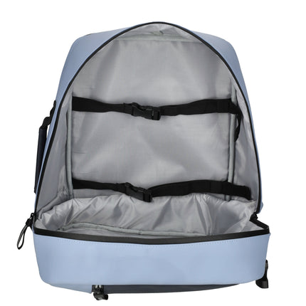 Bergen Faux Leather Water-repellant Rucksack with 17" Laptop Compartment Underseat Bag