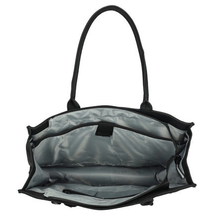 Bergen Faux Leather Water-repellant Shopper Shoulderbag  with 17" Laptop Compartment