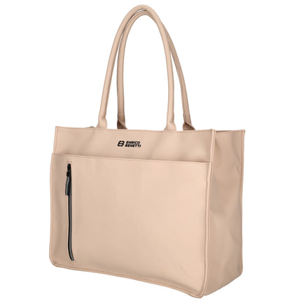 Bergen Faux Leather Water-repellant Shopper Shoulderbag  with 17" Laptop Compartment