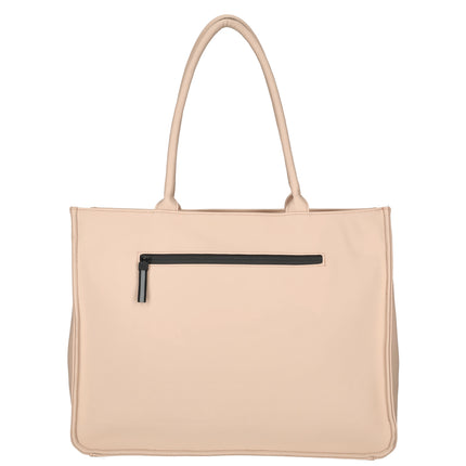Bergen Faux Leather Water-repellant Shopper Shoulderbag  with 17" Laptop Compartment