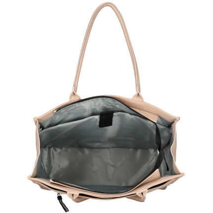 Bergen Faux Leather Water-repellant Shopper Shoulderbag  with 17" Laptop Compartment