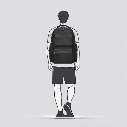 Salford Nylon/Polyester Backpack with 17" Laptop Compartment