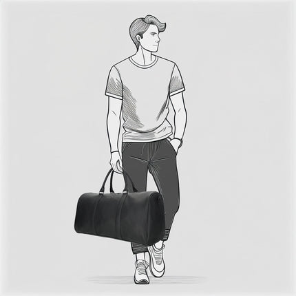 Siena Faux Leather Sports /Travel Carry On Bag