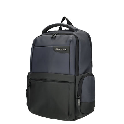 Newport Faux Leather Backpack with 17" Laptop Compartment