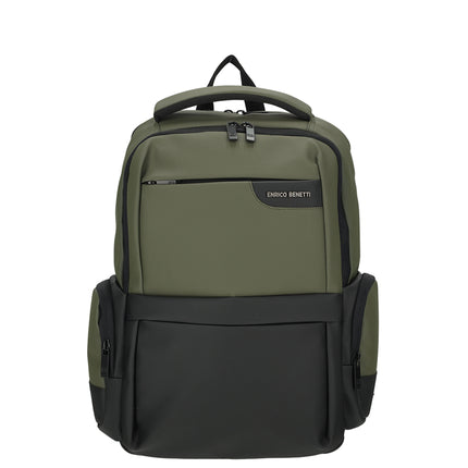 Newport Faux Leather Backpack with 17" Laptop Compartment