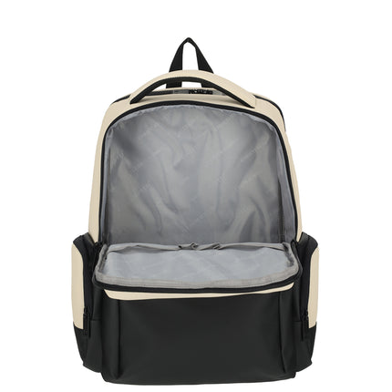 Newport Faux Leather Backpack with 17" Laptop Compartment