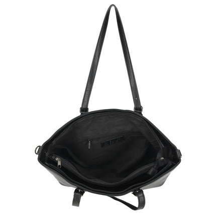Julia 2 Handle Faux Leather Shopper with 15" Laptop compartment