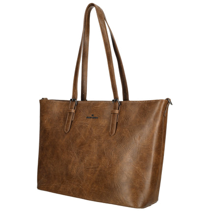 Julia 2 Handle Faux Leather Shopper with 15" Laptop compartment