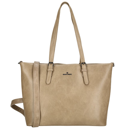 Julia 2 Handle Faux Leather Shopper with 15" Laptop compartment