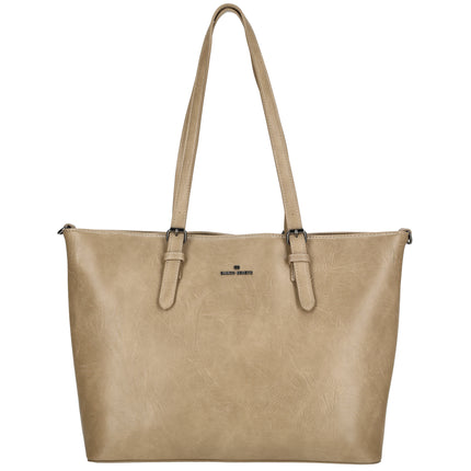 Julia 2 Handle Faux Leather Shopper with 15" Laptop compartment