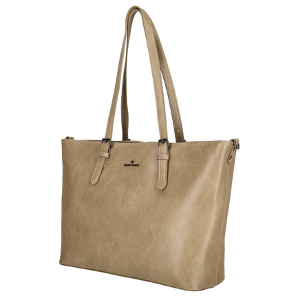 Julia 2 Handle Faux Leather Shopper with 15" Laptop compartment