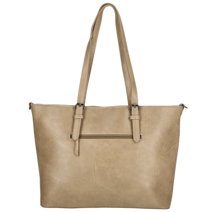 Julia 2 Handle Faux Leather Shopper with 15" Laptop compartment