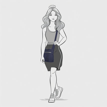 Janice Single Handle Sheen Nylon Shoulderbag