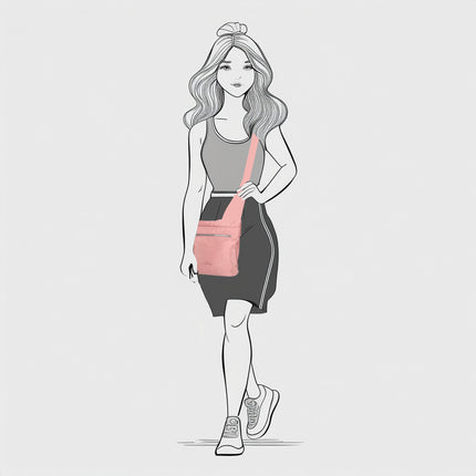 Janice Single Handle Sheen Nylon Shoulderbag