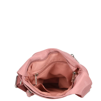 Janice Single Handle Sheen Nylon Shoulderbag