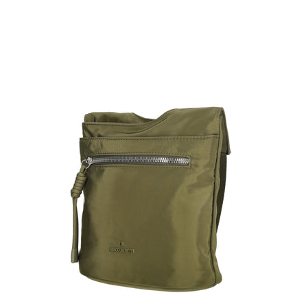 Janice Single Handle Sheen Nylon Shoulderbag