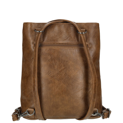 Julia Single Handle Faux Leather Shoulder Bag/Backpack