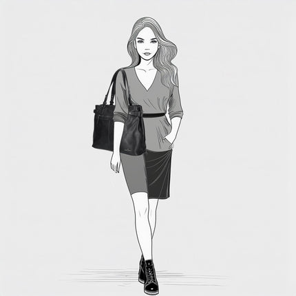 Julia Two Handle Faux Leather Shoulderbag