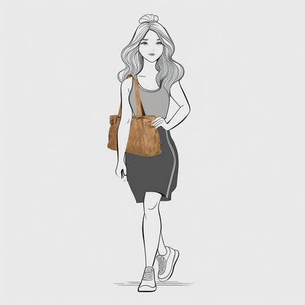Emma Two Handle Faux Leather Shoulderbag